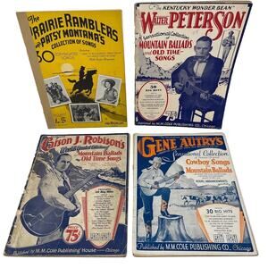 1930s Song Books Mountain Ballad Cowboy Song Yodel Gene Autry Carson‎ Robinson